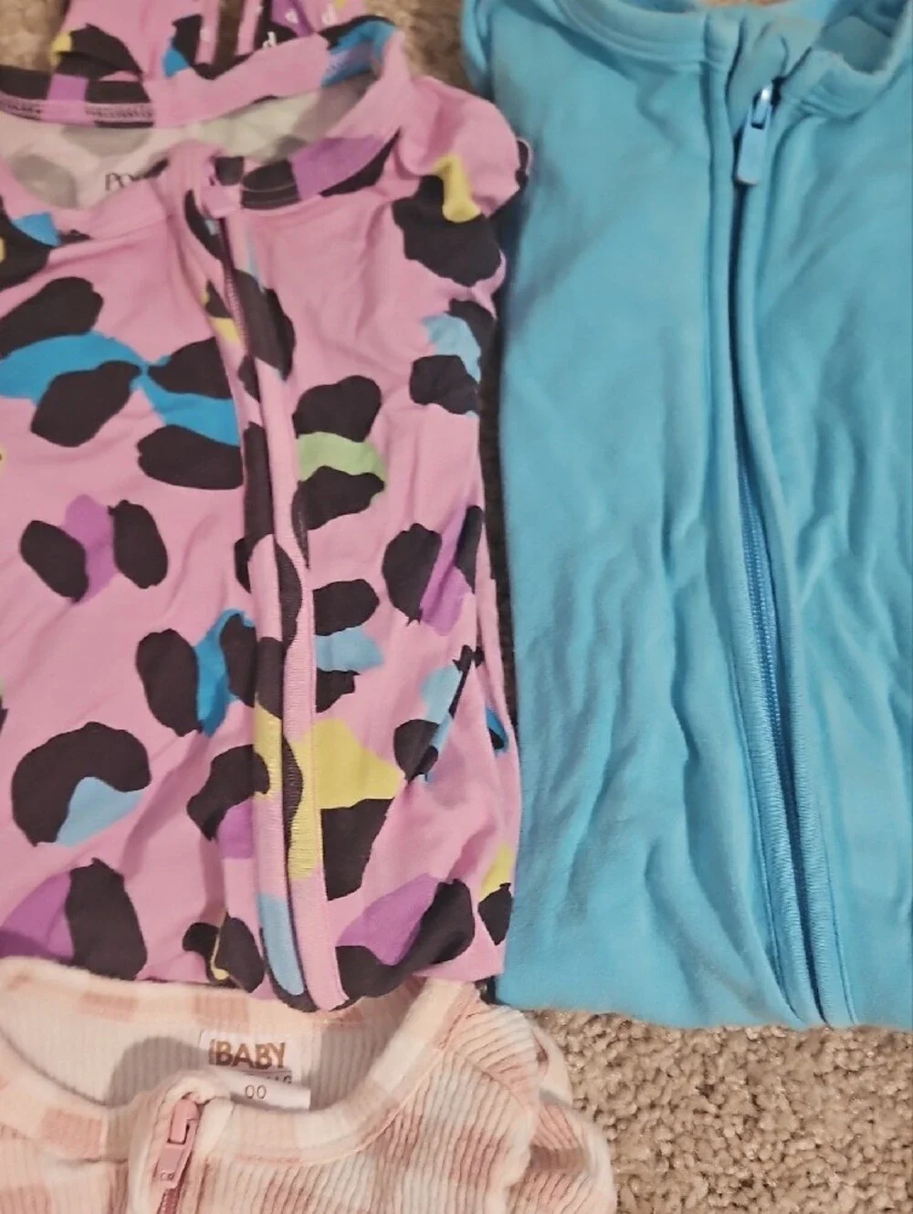 Assortment of 5 PJs, Caden Lane, Posh Peanut, and Cotton On size 3-6 months